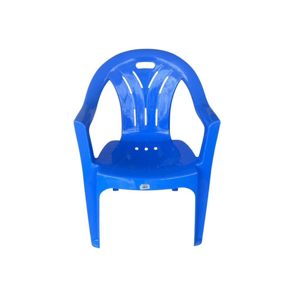 Scaun terasa din plastic albastru Scaun terasa din plastic albastru