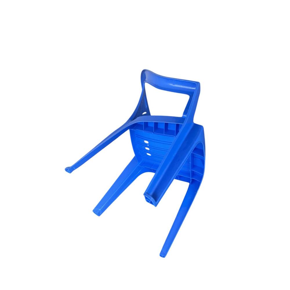 Scaun terasa din plastic albastru Scaun terasa din plastic albastru