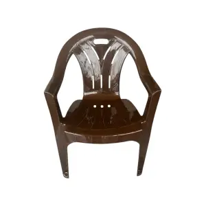 Scaun terasa din plastic maro