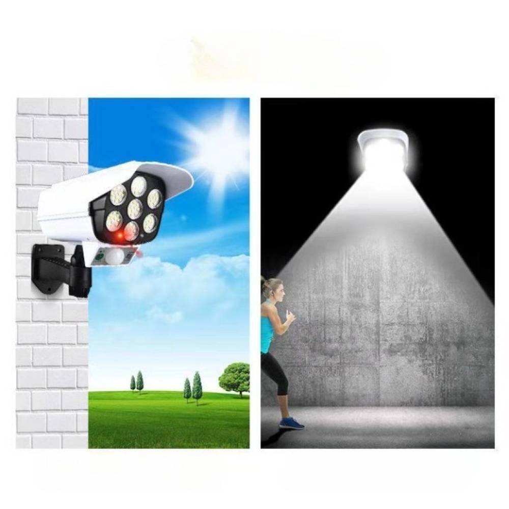 Camera de supraveghere falsa , incarcare solara 77 leduri , senzor de miscare , Flippy Camera de supraveghere falsa , incarcare solara 77 leduri , senzor de miscare , Flippy