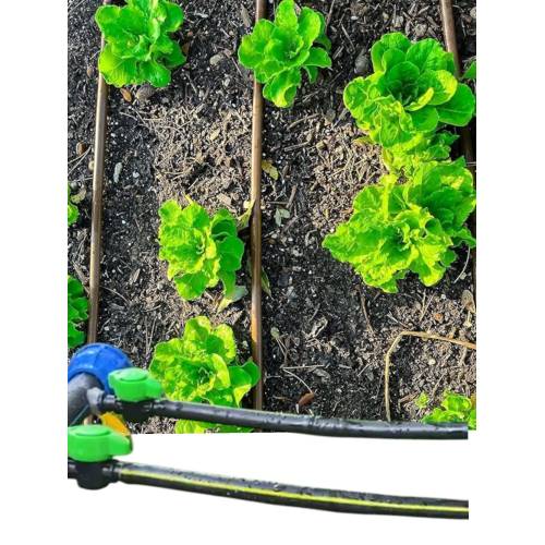 Kit irigare -Tub picurare 20cm/400m + 40 x Robinet pentru tub picurare + 40 x Garnitura cu umar + 40 x Dop pentru tub