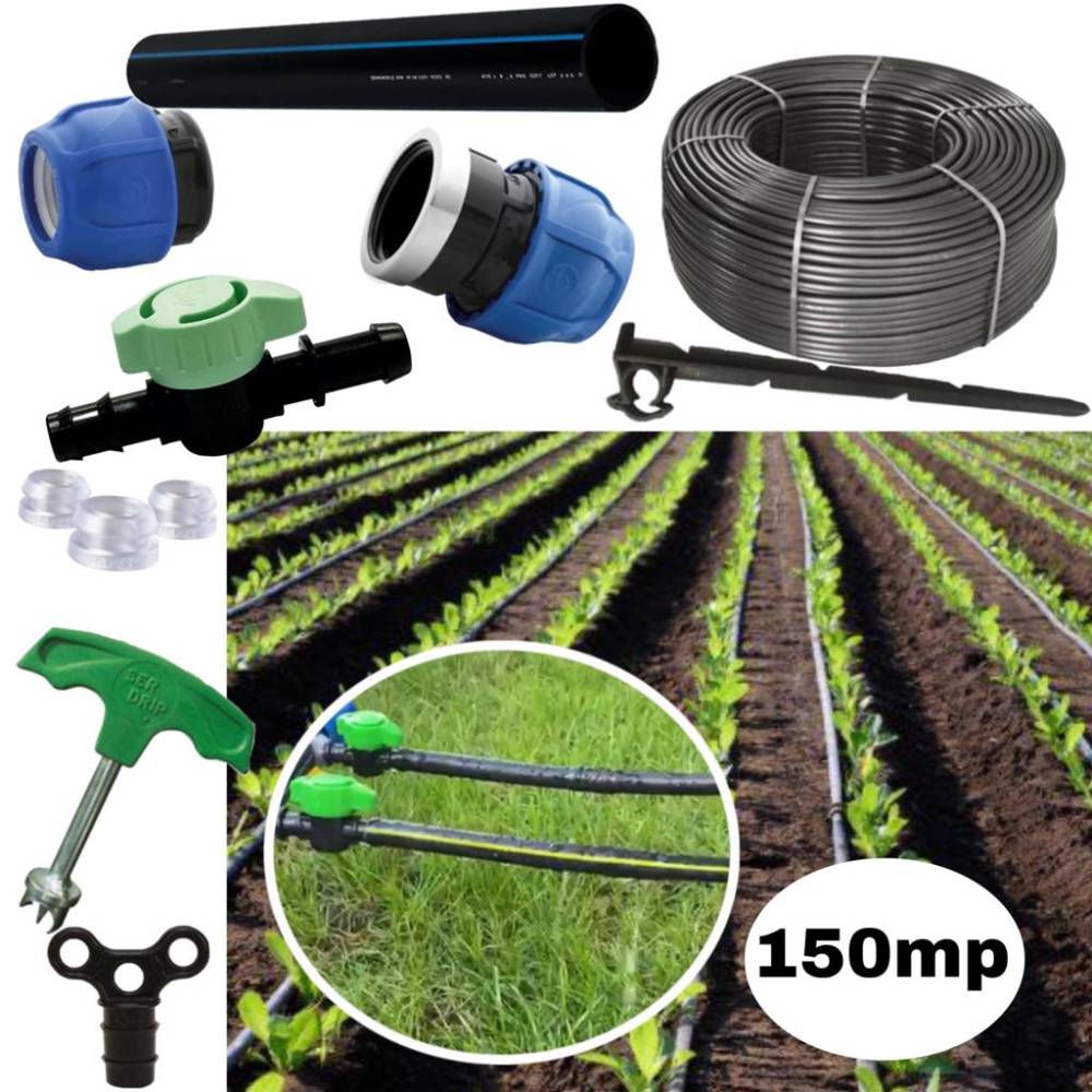 Kit irigare prin picurare (furtun) 33cm/100m, 64 accesorii Kit irigare prin picurare (furtun) 33cm/100m, 64 accesorii