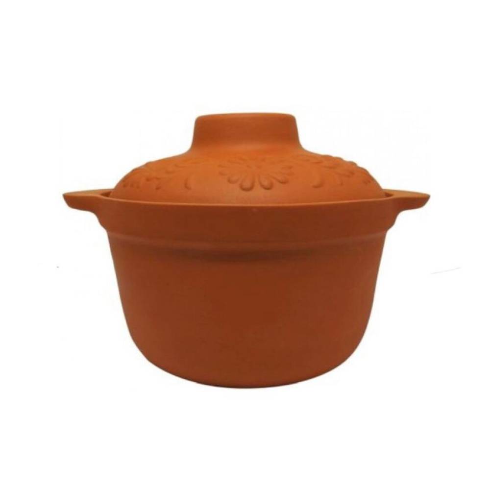 Oala din Lut cu capac 36X23cm Oala din Lut cu capac 36X23cm