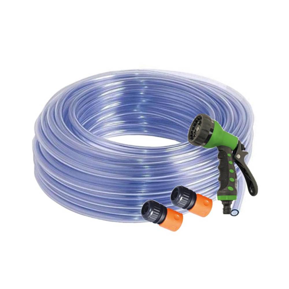 Furtun gradina (apa) silicon 1/2, rola 25 m cu mufe si pistol Furtun gradina (apa) silicon 1/2, rola 25 m cu mufe si pistol