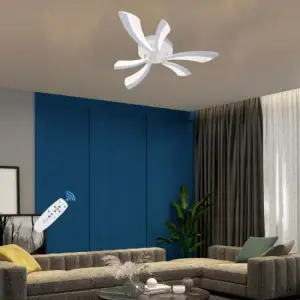 Lustra LED cu telecomanda 40W ,6 brate 3 culori