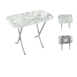 Masa plianta MDF model marmura 50x80cm