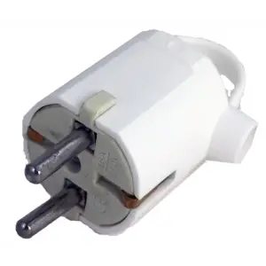 Stecher Ceramic alb cu Inel, 16A