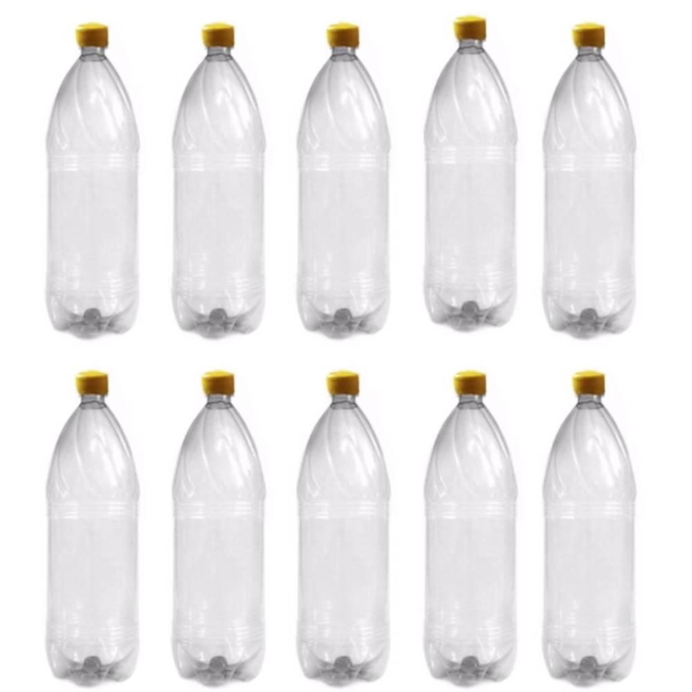 Sticle de plastic cu capac 2 litri, 120 buc (transparente) Sticle de plastic cu capac 2 litri, 120 buc (transparente)