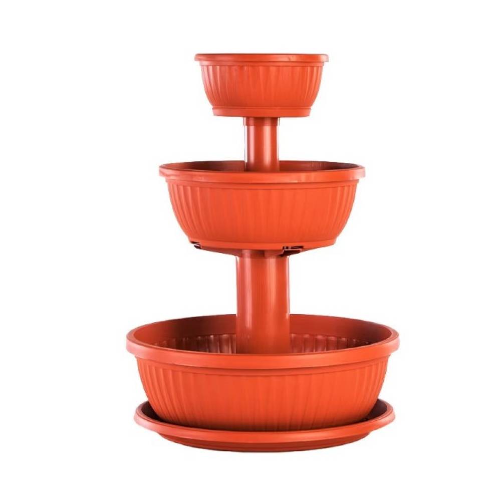 Ghiveci flori etajat, 3 nivele Ghiveci flori etajat, 3 nivele