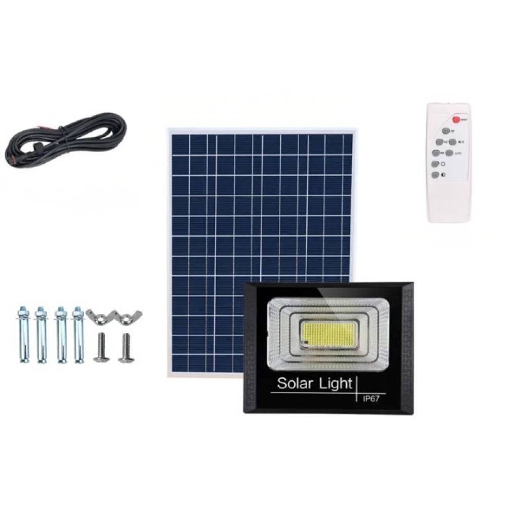 Proiector solar 100 leduri, 30W, 15x12cm, lumina rece Proiector solar 100 leduri, 30W, 15x12cm, lumina rece