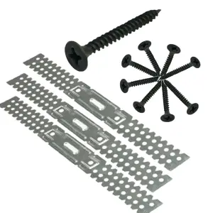 Set 100 x brida multipla rigips, otel zincat, 30 cm  + 500 x surub rigips