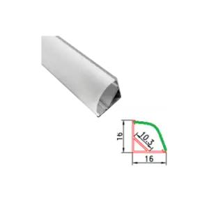 Profil Aluminiu 1m Colt Rotund 16x16/10.3mm
