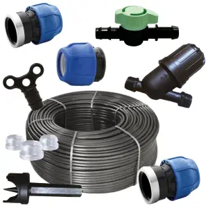 Kit irigare tub picurare 20/100 cu 36 accesorii