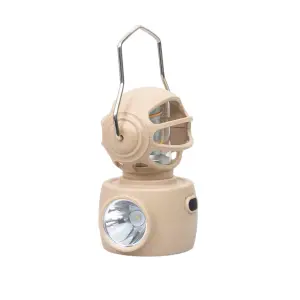 Felinar tip robot USB 14cm Crem