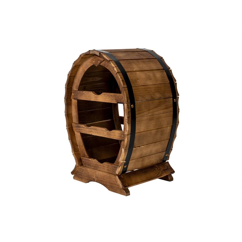 Suport 4 sticle de vin 43cm, din lemn de brad Suport 4 sticle de vin 43cm, din lemn de brad