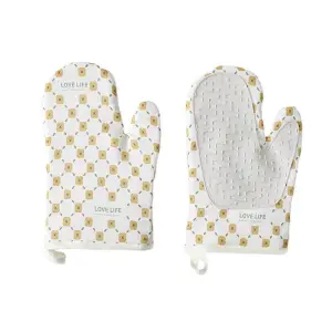 Manusa de bucatarie, rezistenta 330 grade, 2 buc/set Alba