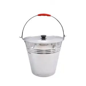 Galeata inox 10 litri cu capac