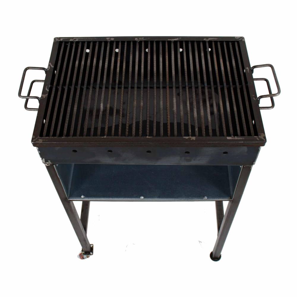 Gratar gradina metalic cu spatiu depozitare si roti Gratar gradina metalic cu spatiu depozitare si roti