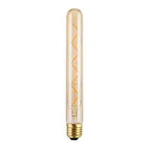 Bec LED Filament Amber E27 lumina calda 8W/800LM/2500K T30x300