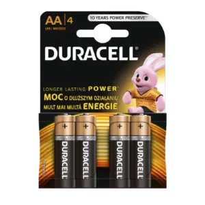 Baterie Duracell R6 (AA) Alkalina  -4 buc/set