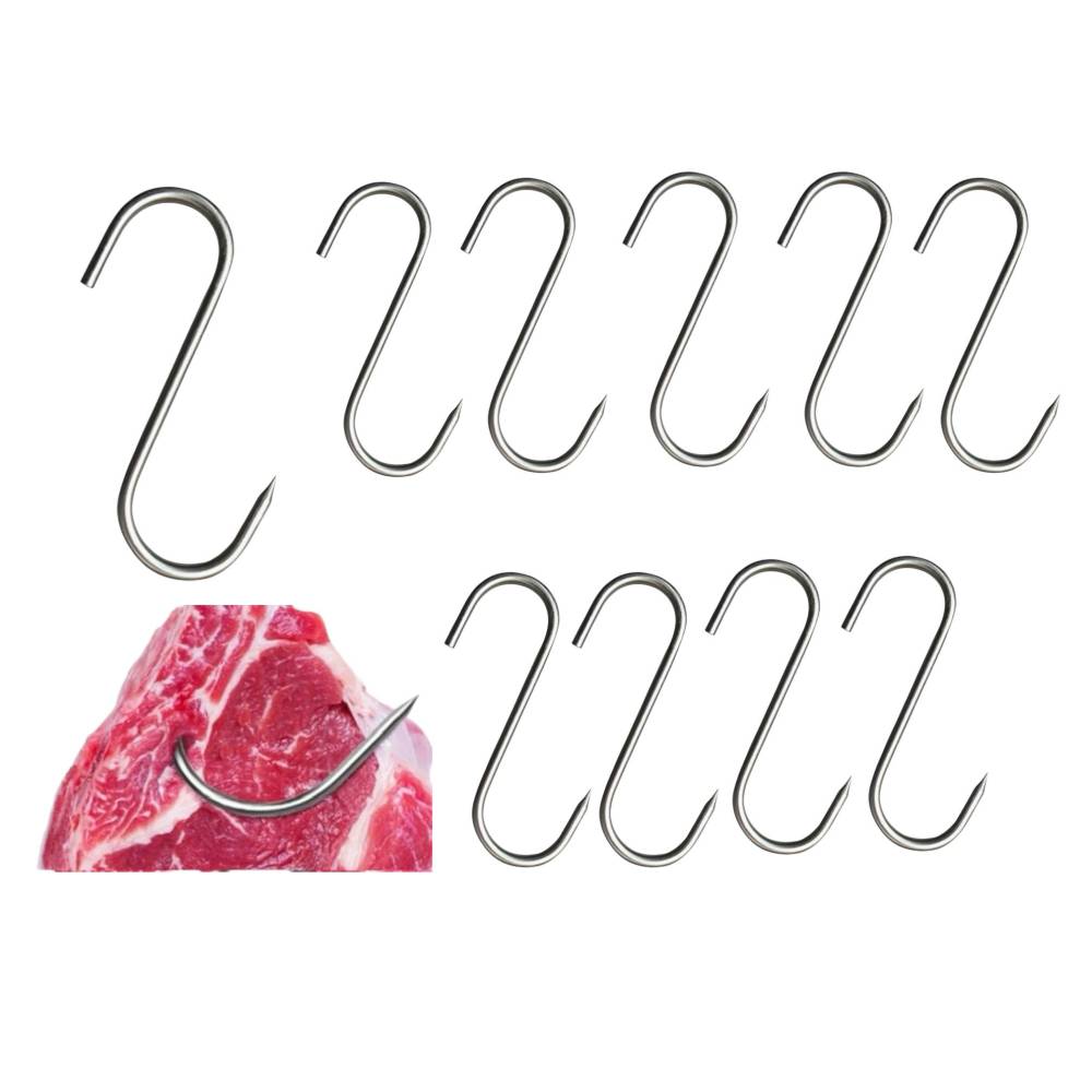 Carlig macelarie 15 cm, 10 buc/set Carlig macelarie 15 cm, 10 buc/set