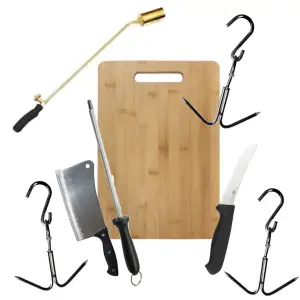 Arzator porc taiere si parlire pachet 8 accesorii