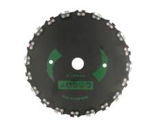 Disc motocoasa cu dinti lant drujba