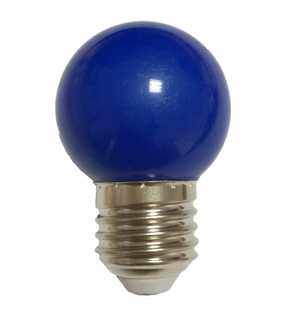 Bec LED G45 Lumina albastra 1W