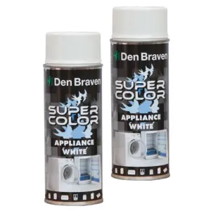 Vopsea spray smalt pentru frigider, aragaz, masina de spalat, Den Braven x 2