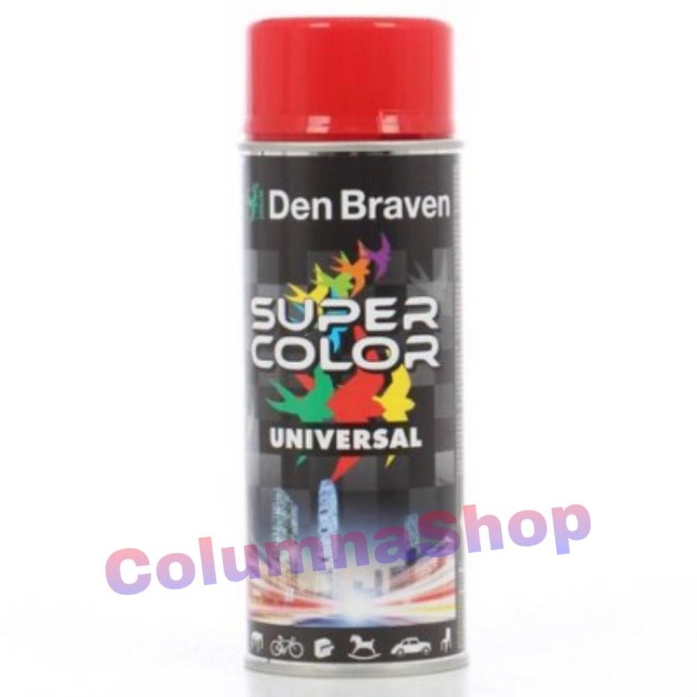 Spray vopsea, Den Braven Super Color, rosu , interior / exterior, 400 ml Spray vopsea, Den Braven Super Color, rosu , interior / exterior, 400 ml