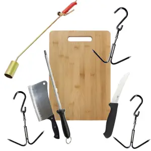 Arzator porc taiere si parlire pachet 8 accesorii