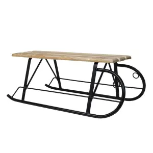 Sanie metal si lemn 73X39X28 cm