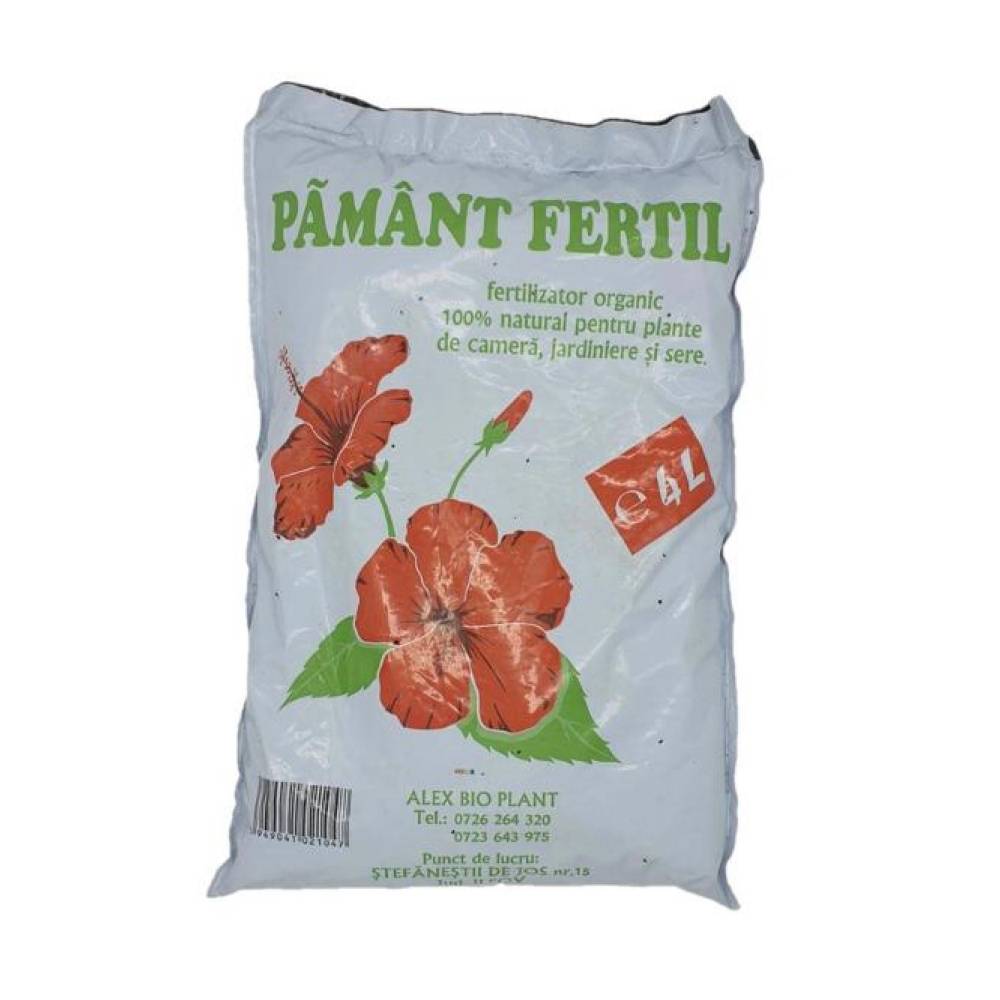 Pamant Fertil pentru flori 4 L, 100% organic Pamant Fertil pentru flori 4 L, 100% organic