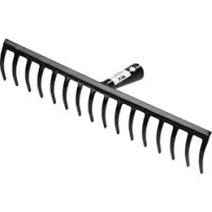 Grebla pentru gradina, neagra, 16 dinti