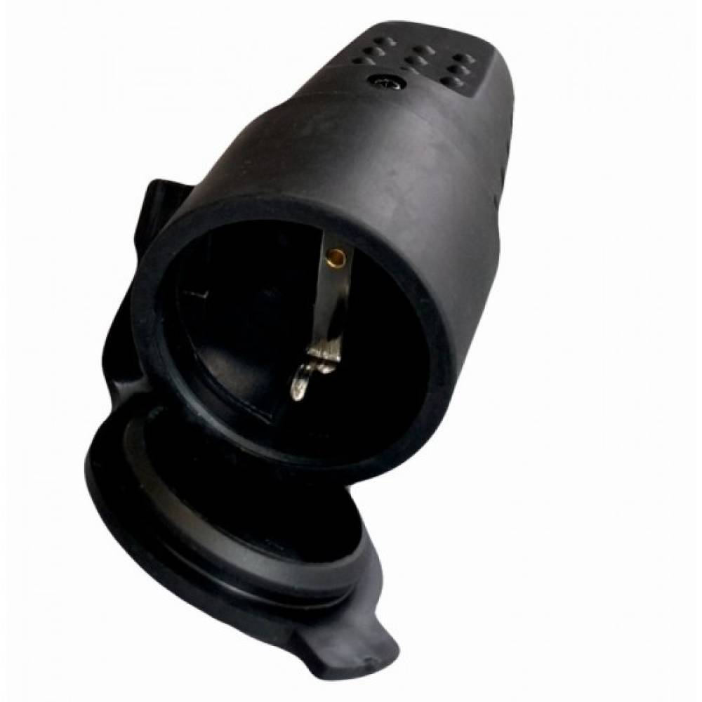 Cupla Cauciuc Neagra Ip44, 250V Cupla Cauciuc Neagra Ip44, 250V