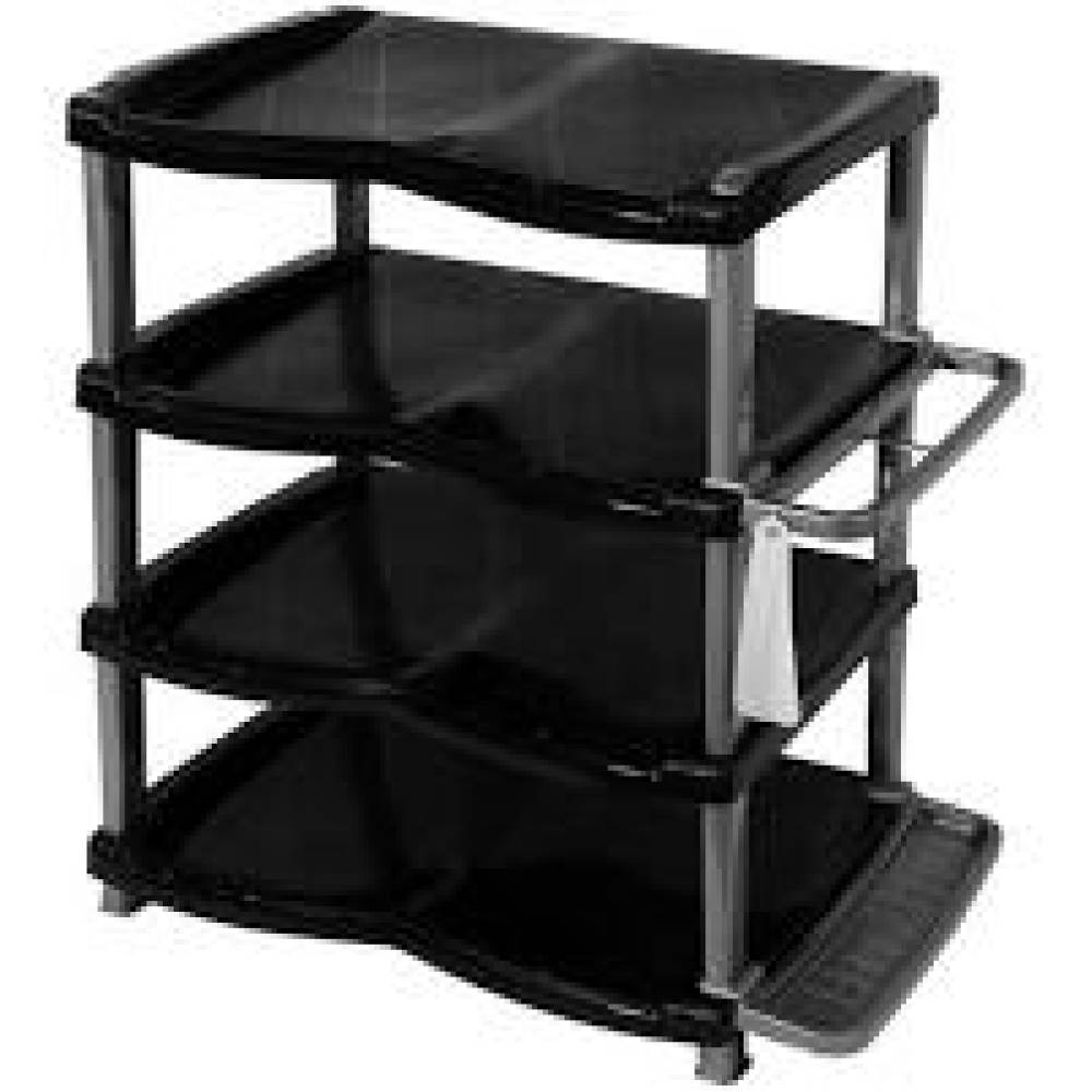 Raft pantofi 4 polite, plastic, negru (incaltaminte) Raft pantofi 4 polite, plastic, negru (incaltaminte)