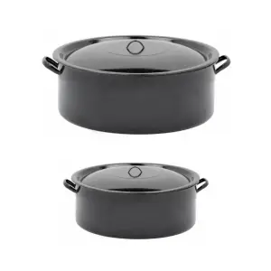 Set cratita Emailata cu capac 8l si 10l 