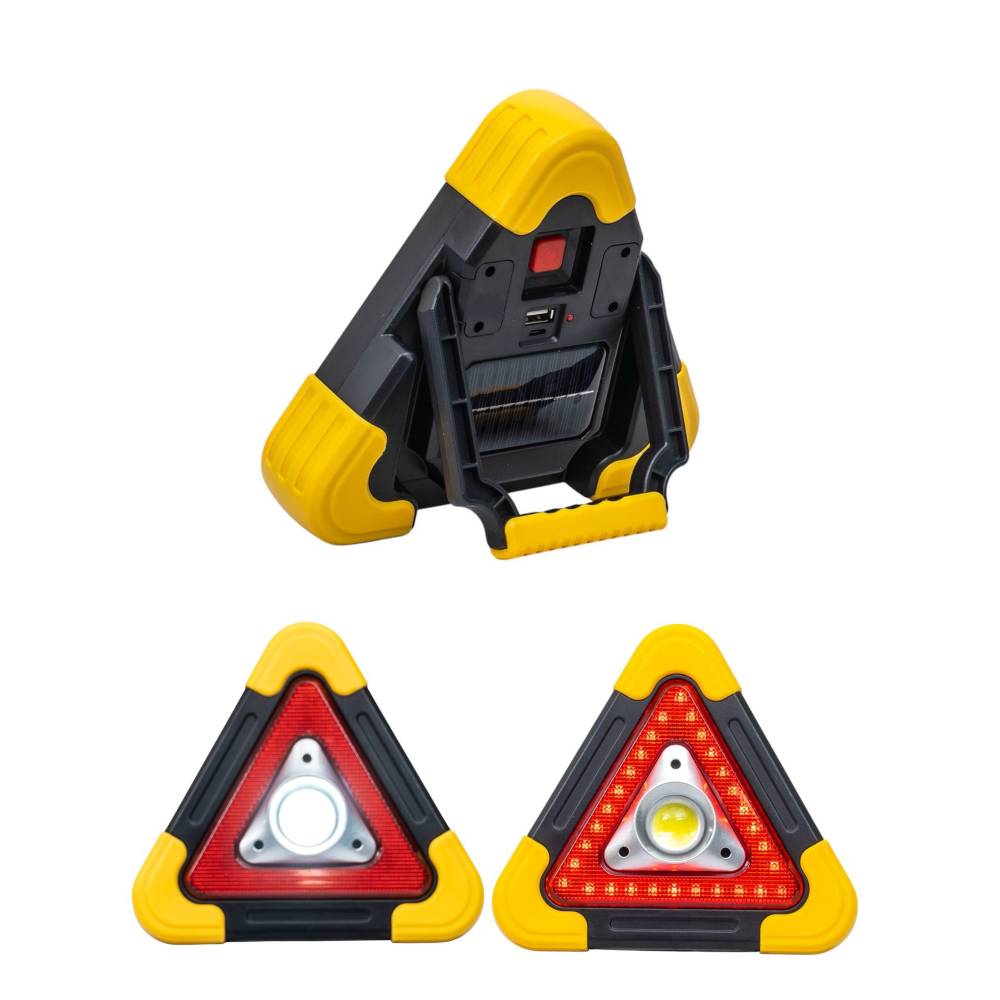 Triunghi reflectorizant incarcare solara USB Triunghi reflectorizant incarcare solara USB