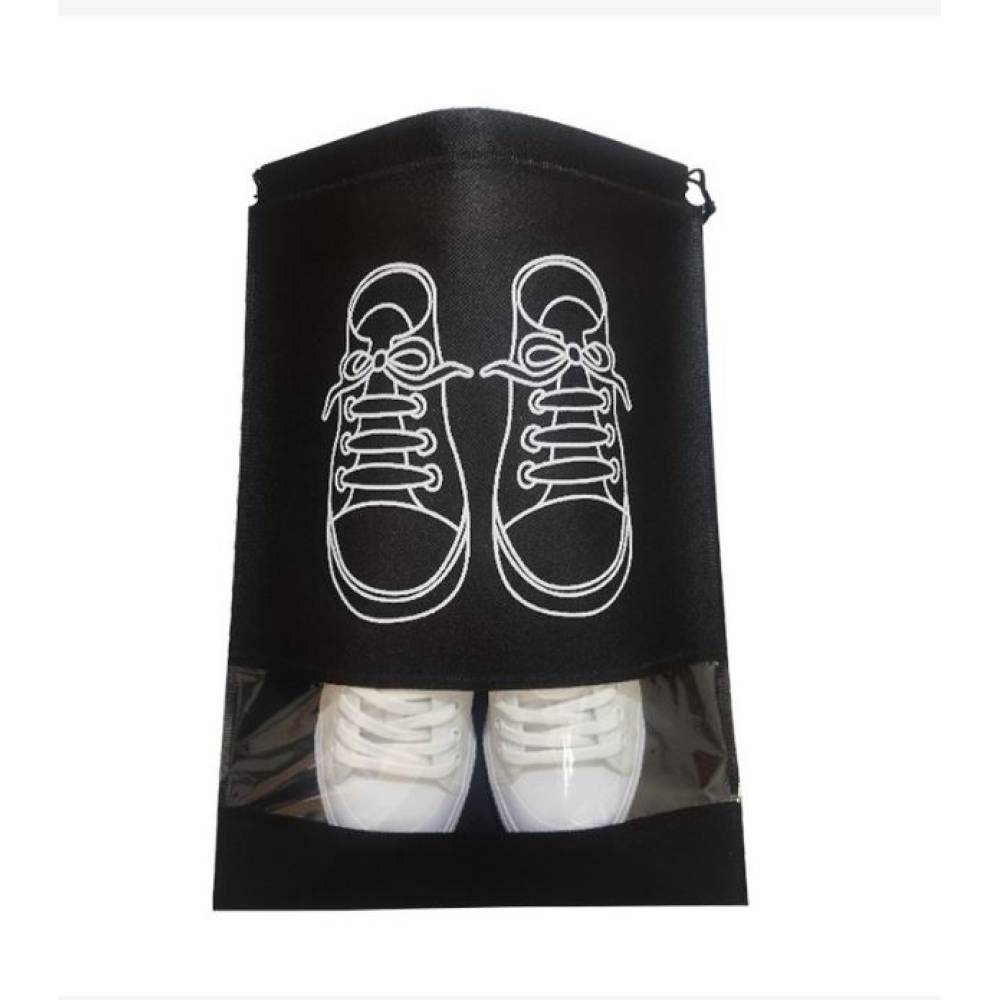 Sac depozitare incaltaminte, 27x36cm Negru Sac depozitare incaltaminte, 27x36cm Negru
