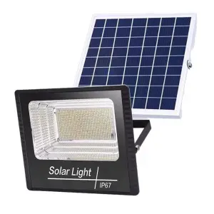 Lampa solara stradala 100 led , 30W cu panou solar, brat montare Flippy