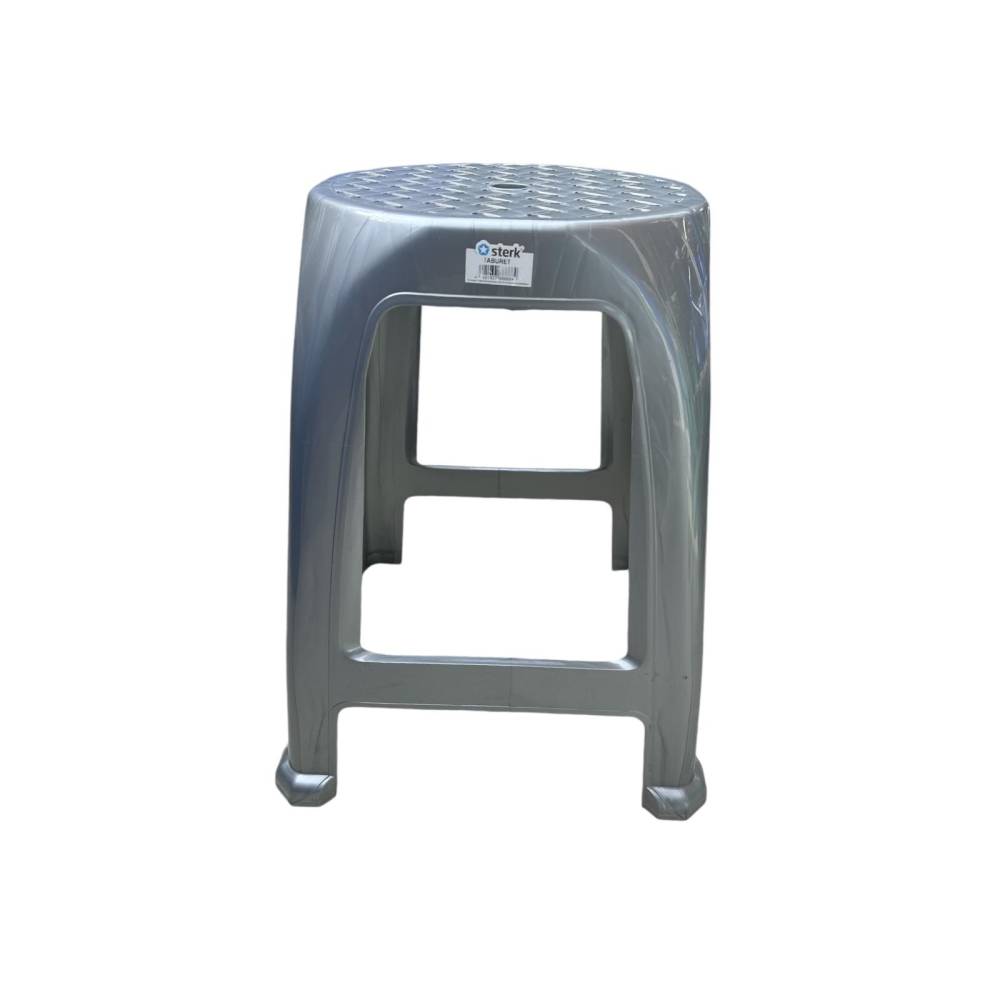 Scaun taburet din plastic, gri Scaun taburet din plastic, gri