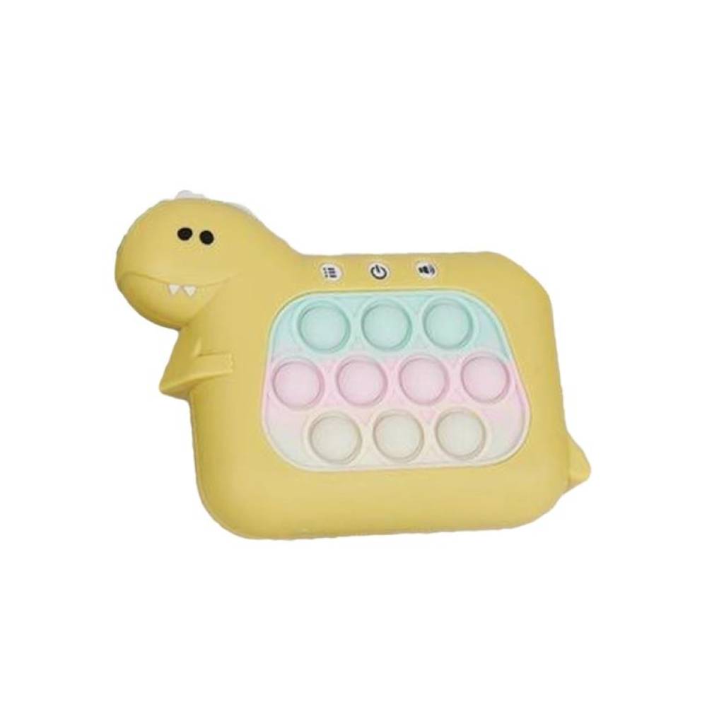 Consola, Joc Interactiv Pop It, Model Dinozaur, Galben Consola, Joc Interactiv Pop It, Model Dinozaur, Galben