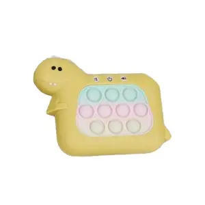Consola, Joc Interactiv Pop It, Model Dinozaur, Galben