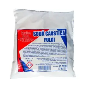 Soda caustica fulgi, Kynita 1 kg, Hidroxid de sodiu
