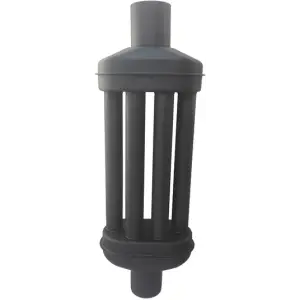 Recuperator caldura negru vopsit 120 mm ,1m