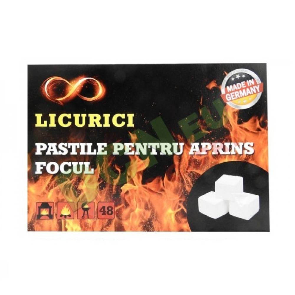 Pastile aprins focul albe, 48buc/cutie Pastile aprins focul albe, 48buc/cutie