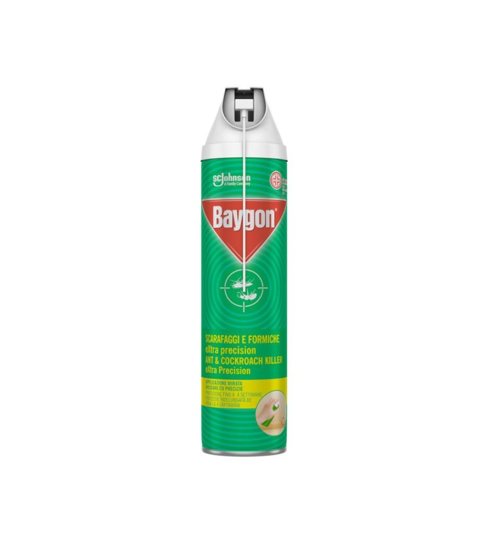 Spray impotriva mustelor,gandacilor si tantarilor Baygon Protector, 400 ml