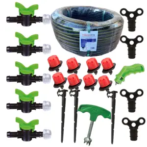 Tub de picurare fara gauri(orb), lungime 400m,  242 accesorii