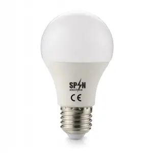 Bec Led Eco E27, model glob A55, 9W, 6400K, lumina rece
