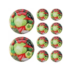 Capac borcan 100mm, pentru borcane din sticla prin infiletare - 20 bucati